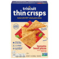 Triscuit Thin Crisps Crackers, Tomato Basil Pizza, 7.1 Ounce