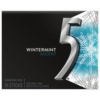 5 Gum, Sugarfree, Wintermint Ascent, 15 Each