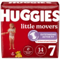 Huggies Little Movers Diapers, Disney Baby, 7 (Over 41 lb), 14 Each