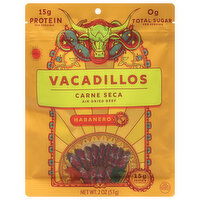 Vacadillos Beef, Air Dried, Habanero, Hot, 2 Ounce