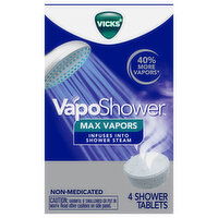Vicks VapoShower Max Vapors Tablets Shower Tablets, 4 Each