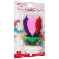 Crave Birthday Candle, Flowering, 1 Each