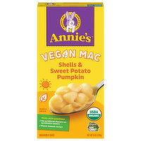 Annie's Macaroni & Sauce, Shells & Sweet Potato Pumpkin, 6 Ounce