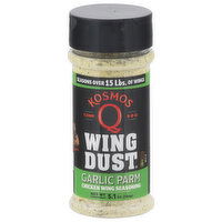 Kosmos Q Wing Dust Seasoning, Chicken Wing, Garlic Parm, 5.1 Ounce