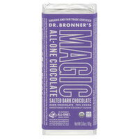 Dr. Bronner's Magic All-One Chocolate Dark Chocolate, Salted, 70% Cocoa, 3 Ounce