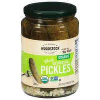 Woodstock Pickles, Organic, Kosher Dill, Whole