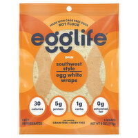 Egglife Egg White Wraps, Southwest Style, 6 Each