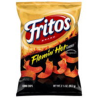 Fritos Corn Chips, Flamin' Hot Flavored, 3.5 Ounce