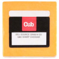 Cub Deli Source Grab N Go Q&E Sharp Cheddar Cheese, 0.53 Pound