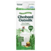 Chobani Zero Sugar Unsweetened Oatmilk, 5 Fluid ounce