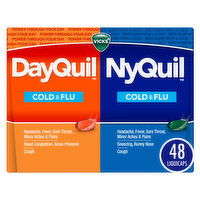 Vicks Mixed Vicks DayQuil & NyQuil Cold & Flu LiquiCap Medicine, 48ct, 48 Each