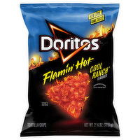 Doritos Tortilla Chips, Flamin Hot Flavored Cool Ranch Flavored, 2.75 Ounce