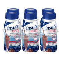 ENSURE Food & Beverage Ensure Plus Nutrition Shake Milk Chocolate 6-8 fl oz Bottles, 48 Fluid ounce