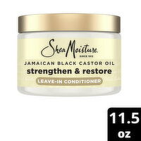 SheaMoisture Leave In Conditioner 100% Pure Jamaican Black Castor Oil, 11.5 Ounce