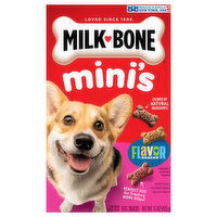 Milk-Bone Flavor Snacks Beef Flavor/Chicken Flavor/Bacon Flavor Mini's Dog Snacks, 15 Ounce