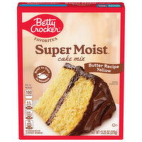 Betty Crocker Super Moist Cake Mix, Butter Recipe, Yellow, 13.25 Ounce