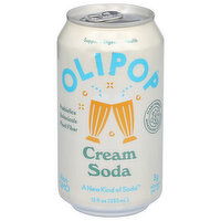 Olipop Cream Soda, 12 Fluid ounce