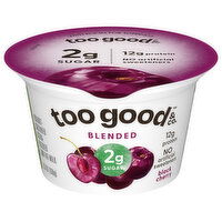 Too Good & Co. Yogurt, Black Cherry, Blended, 5.3 Ounce