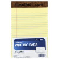 The Honey House Writing Pads, Perforated, Canary, Jr. Legal Rule, 3 Each