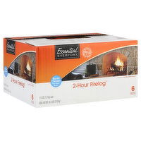 Essential Everyday Firelog, 2-Hour, 6 Each