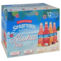 Seagram's Escapes Beer, Aloha Ice, Assorted, Variety Pack, 12 Each