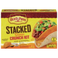 Old El Paso Crunch Kit, Queso, Stacked, 13.25 Ounce