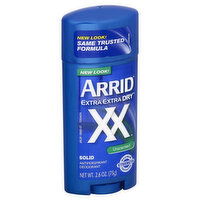 Arrid XX Antiperspirant Deodorant, Solid, Unscented, 2.6 Ounce