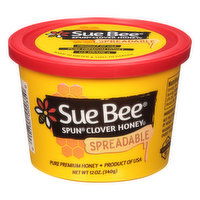 Sue Bee Spun Honey, Clover, Spun, Spreadable, 12 Ounce