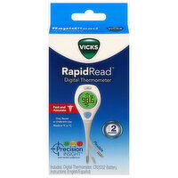 Vicks RapidRead Digital Thermometer, 1 Each