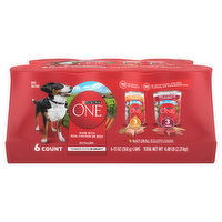 Purina One Dog Food, Tender Cuts in Gravy, Assorted, Adult, Variety Pack, 6 Each