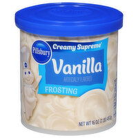 Pillsbury Frosting, Vanilla, Creamy Supreme, 16 Ounce