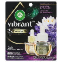 Air Wick Vibrant Scented Oil Refills, Lavender & Waterlily, 2 Each