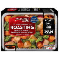 Pictsweet Farms Vegetables for Roasting Broccoli Florets, Red Potatoes & Carrots, with Salt & Cracked Pepper, 12 Ounce