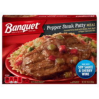 Banquet Frozen Meal, Pepper Steak, 10 Ounce