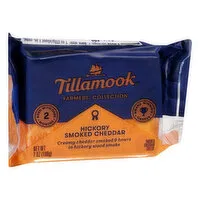 Tillamook Farmer's Collection Cheese, Hickory, Smoked Cheddar, 7 Ounce