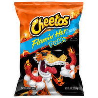 Cheetos Cheese Flavored Snacks, Puffs, Flamin' Hot Flavored, 8 Ounce