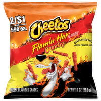 Cheetos Cheese Flavored Snacks, Flamin' Hot Flavored, Crunchy, 1 Ounce