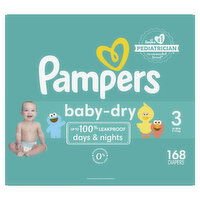 Pampers Baby Dry Baby Dry Size 3 168 Count, 168 Each