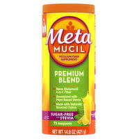 Metamucil Premium Blend Metamucil Premium Blend Daily Fiber Supplement, Psyllium Husk Fiber Powder, With Stevia, 72 Ct, 14.9 Ounce