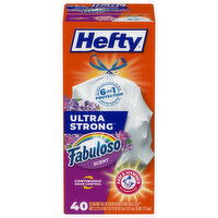 Hefty Ultra Strong Kitchen Drawstring Bags, Tall, Fabuloso Scent, 40 Each