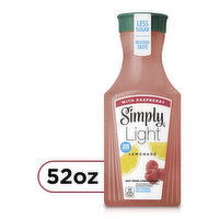 Simply Light  Light Lemonade With Raspberry Fruit Juice, Non-Gmo, 52 Fluid ounce