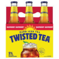 Twisted Tea Hard Iced Tea, Raspberry, 6 Each