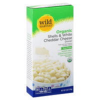 Wild Harvest Shells & White Cheddar Cheese Dinner, Organic, 6 Ounce