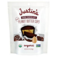 Justin's Peanut Butter Cups, Organic, Dark Chocolate, Mini, 4.7 Ounce