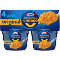 Kraft Original Macaroni & Cheese Easy Microwavable Dinner, 4 Each