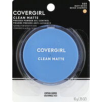 CoverGirl Clean Pressed Powder, Oil Control, Buff Beige 525, 0.35 Ounce