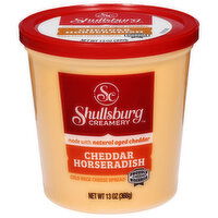 Shullsburg Creamery Cheese Spread, Cheddar Horseradish, Cold Pack, 13 Ounce