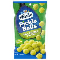 Vlasic Corn Puffs, Pickle Balls, Dill Pickle Flavored, 2 Ounce