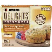 Jimmy Dean Bacon and Spinach Frittatas, 12 Ounce