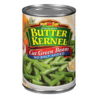 Butter Kernel Cut Green Beans, No Salt Added, 14.5 Ounce